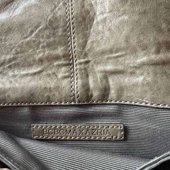 BCBGMaxAzria Taupe  Clutch with Gunmetal Studs - Picture 3 of 7